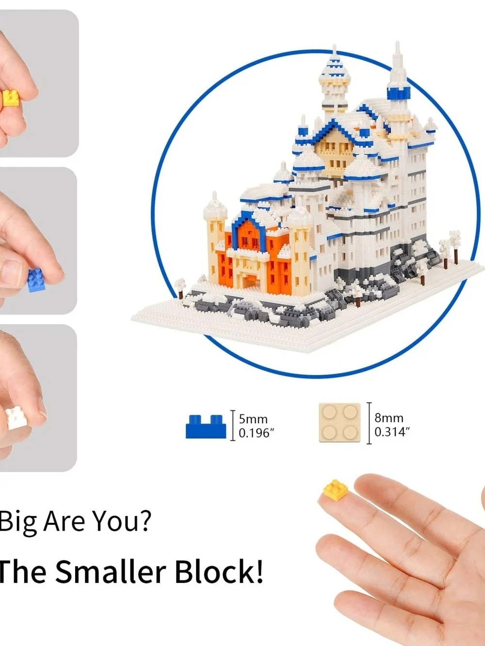 Geniteen Block Set. 4200pcs. Micro Building Blocks Neuschwanstein Castle